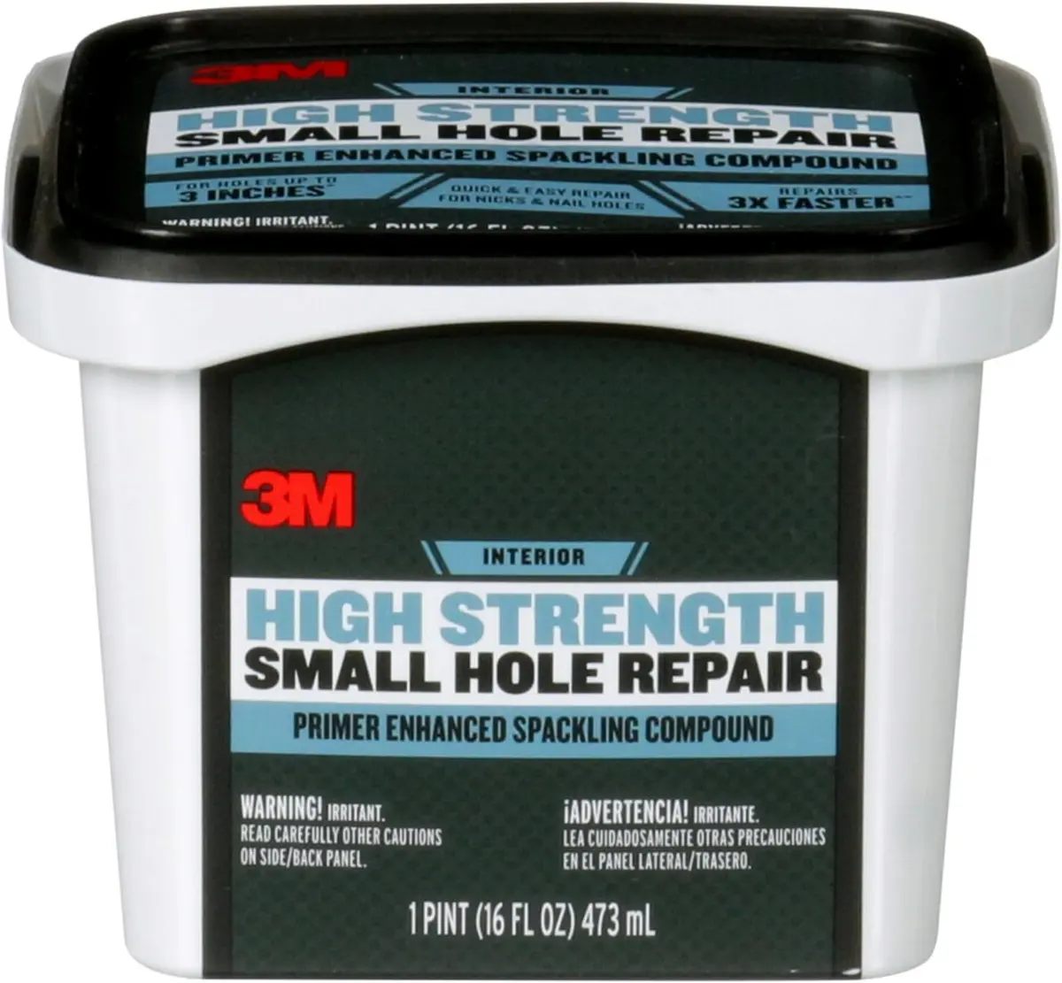 3M High Strength Spackling Compound 16 oz. | Quick & Easy Small Hole Repair, No Shrinking or Cracking - main product image