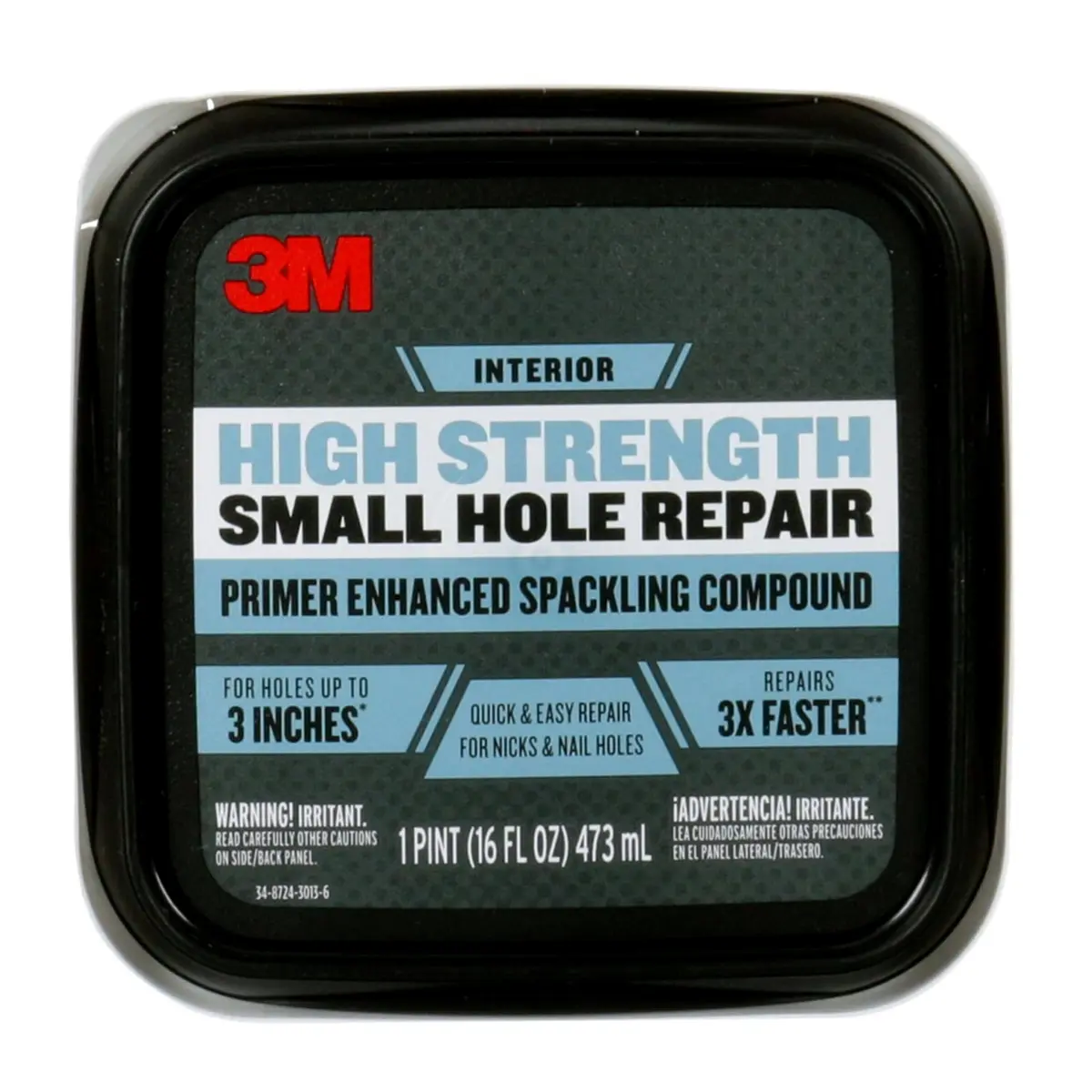 3M High Strength Spackling Compound 16 oz. | Quick & Easy Small Hole Repair, No Shrinking or Cracking - view 6