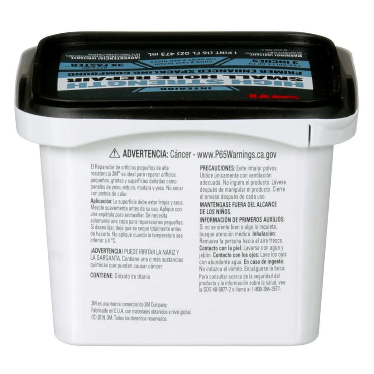 3M High Strength Spackling Compound 16 oz. | Quick & Easy Small Hole Repair, No Shrinking or Cracking - view 4