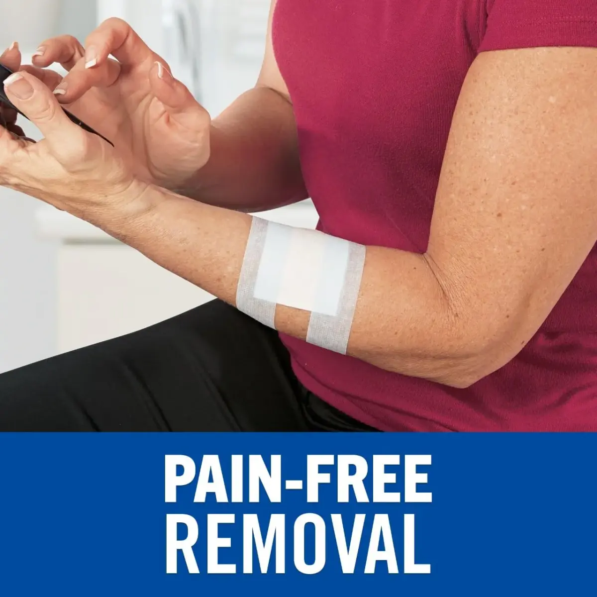 Nexcare Sensitive Skin Low Trauma Tape, 6 Rolls (1" x 144" Each) | Gentle Adhesive for Fragile Skin - view 3