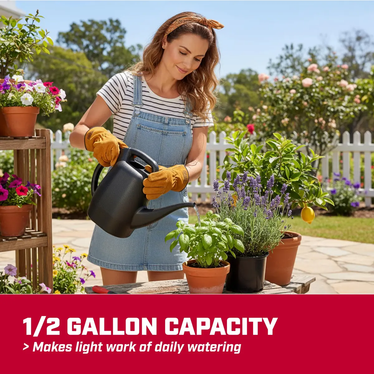 CHAPIN 48000 1/2-Gallon Watering Can | Lightweight for Easy Watering, Made in USA - view 2