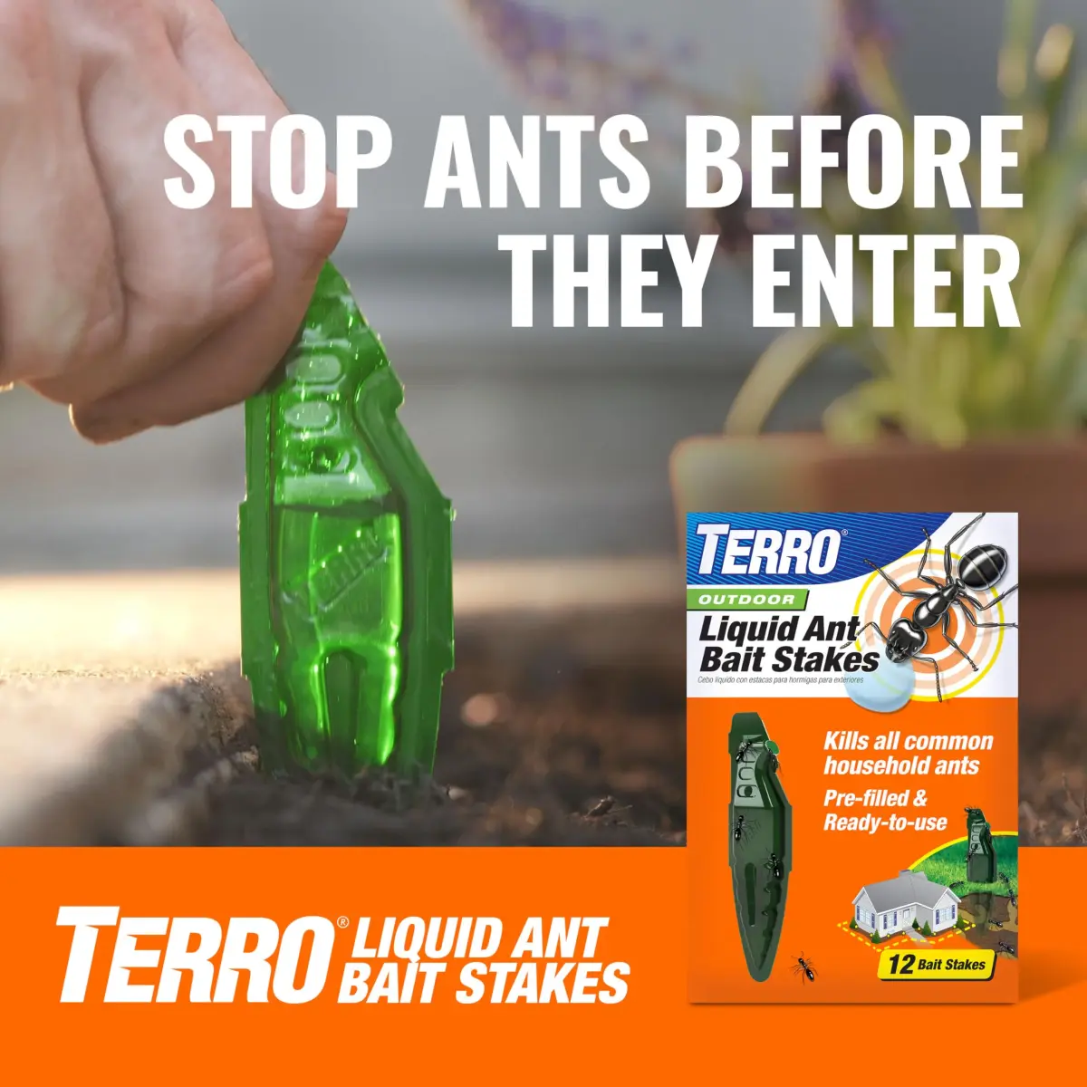 TERRO Indoor Liquid Ant Baits with Adhesive Strips for Discreet Baiting - 20 Count | Kills Visible Ants and Hidden Colonies - view 9