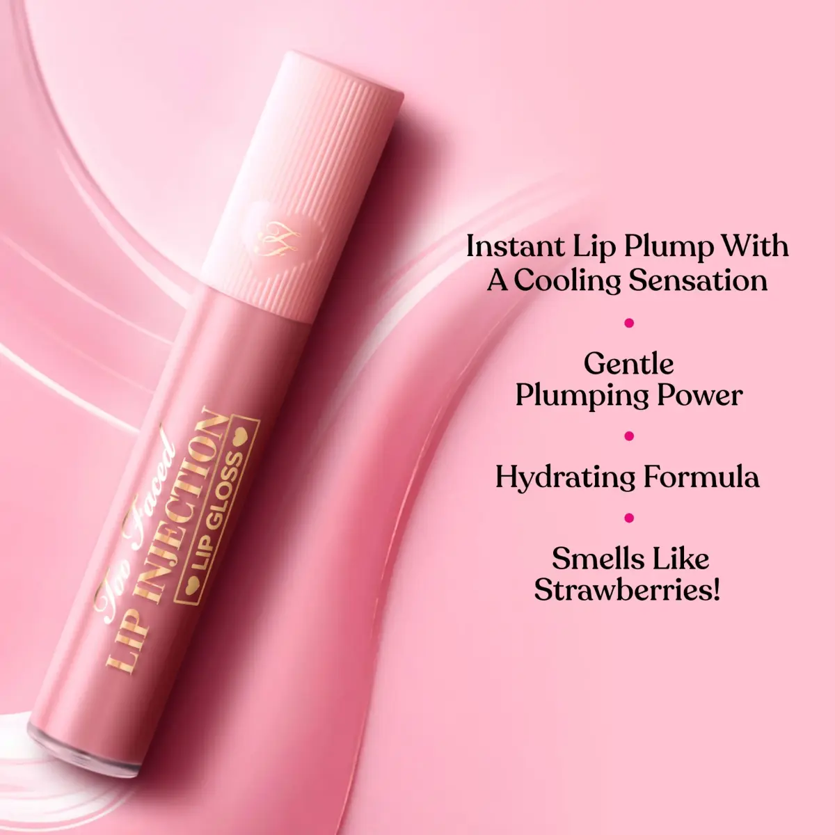 Too Faced Lip Injection Lip Gloss Cooling Plumper - Sweet Spot (Cool Vivid Lavender) 6.5ml (0.2 Fl Oz) | Instant Volume & Shine - view 3