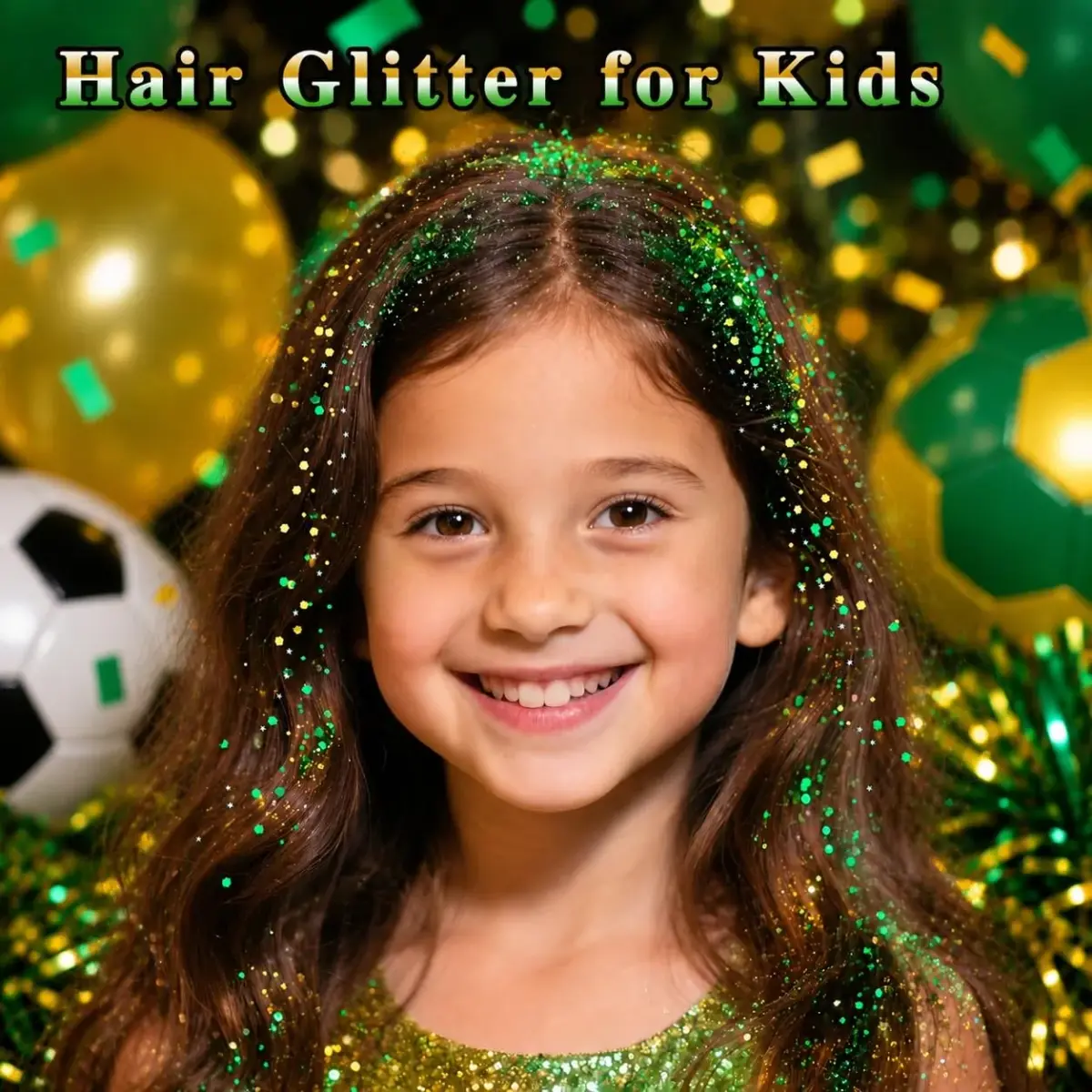 MEICOLY Green and Gold Body Glitter | 50ml (1.76 OZ) Sparkle for Festivals - view 4