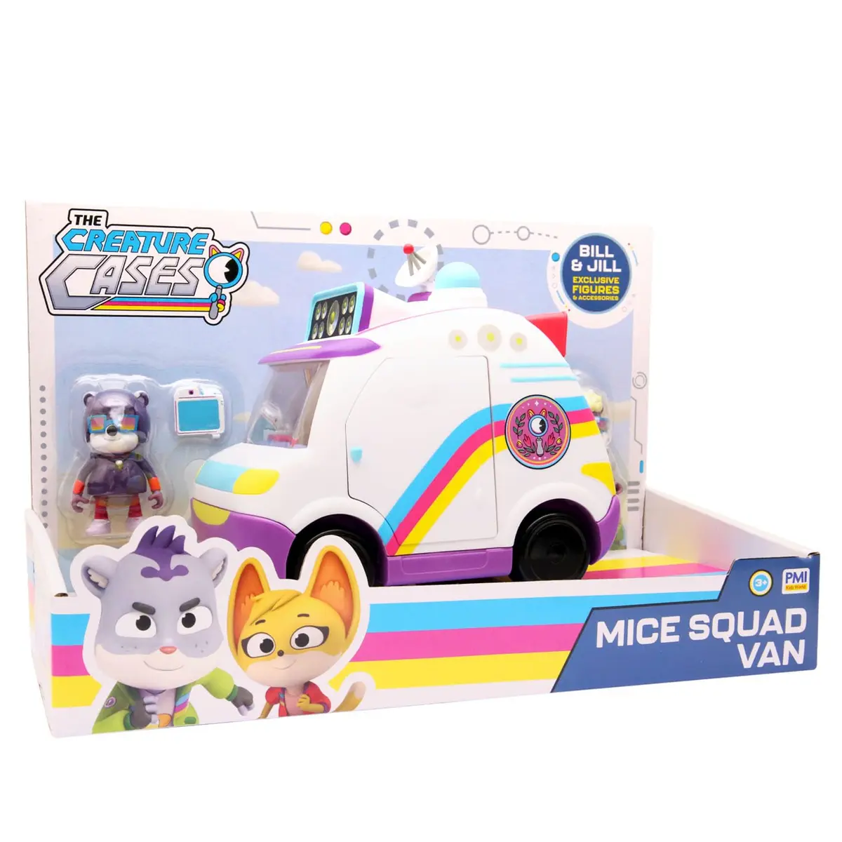 Creature Cases SPEURNEUZEN KIT & SAM - MICE Squad Van | Action & Rescue Toy Vehicle Set for Kids - main product image