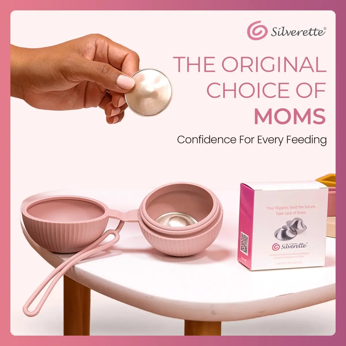 Silverette Sterling Silver Nursing Cups Large | FDA-Registered, Handmade in Italy - view 9