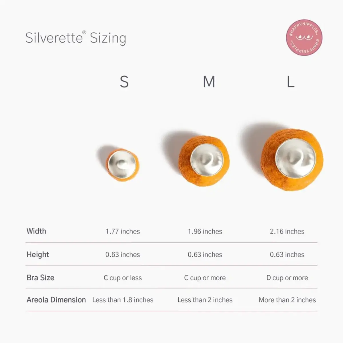 Silverette Sterling Silver Nursing Cups Large | FDA-Registered, Handmade in Italy - view 3