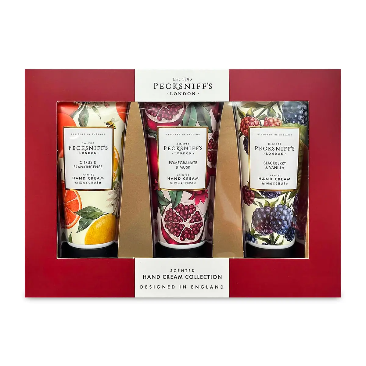 Pecksniff's Luxury Hand Cream – Moisturizing Skincare for Women & Men, 3x100ml | Enchanted Winter Scents - main product image