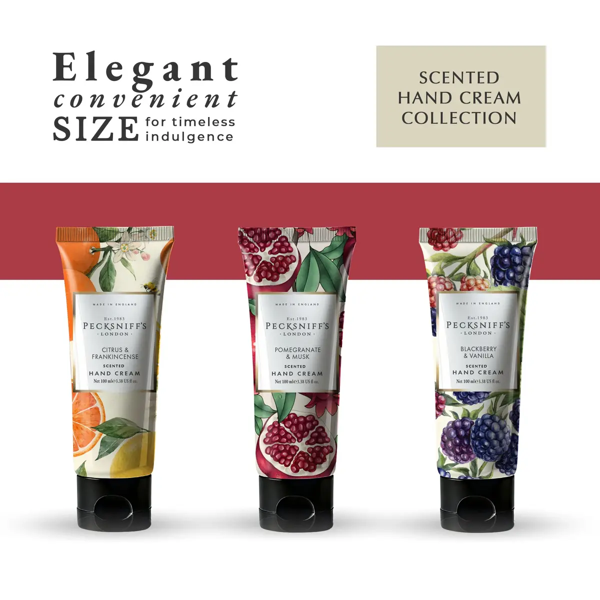 Pecksniff's Luxury Hand Cream – Moisturizing Skincare for Women & Men, 3x100ml | Enchanted Winter Scents - view 8