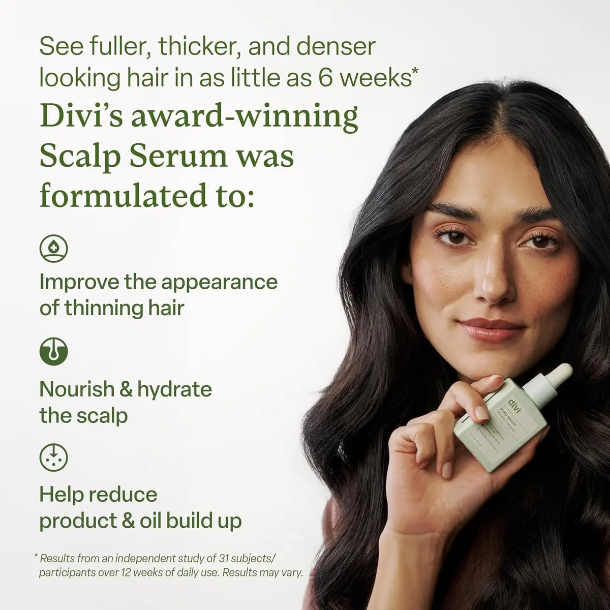 Divi Scalp Serum for Thinning Hair 30ml | Clinically Tested Nourishing Formula with Amino Acids & Rosemary Oil - view 4