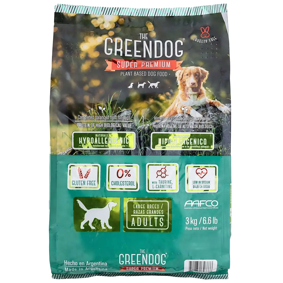 The Green Dog Vegan Dog Food 6.6 lb | Plant-Based Complete Nutrition for Adult Dogs - main product image