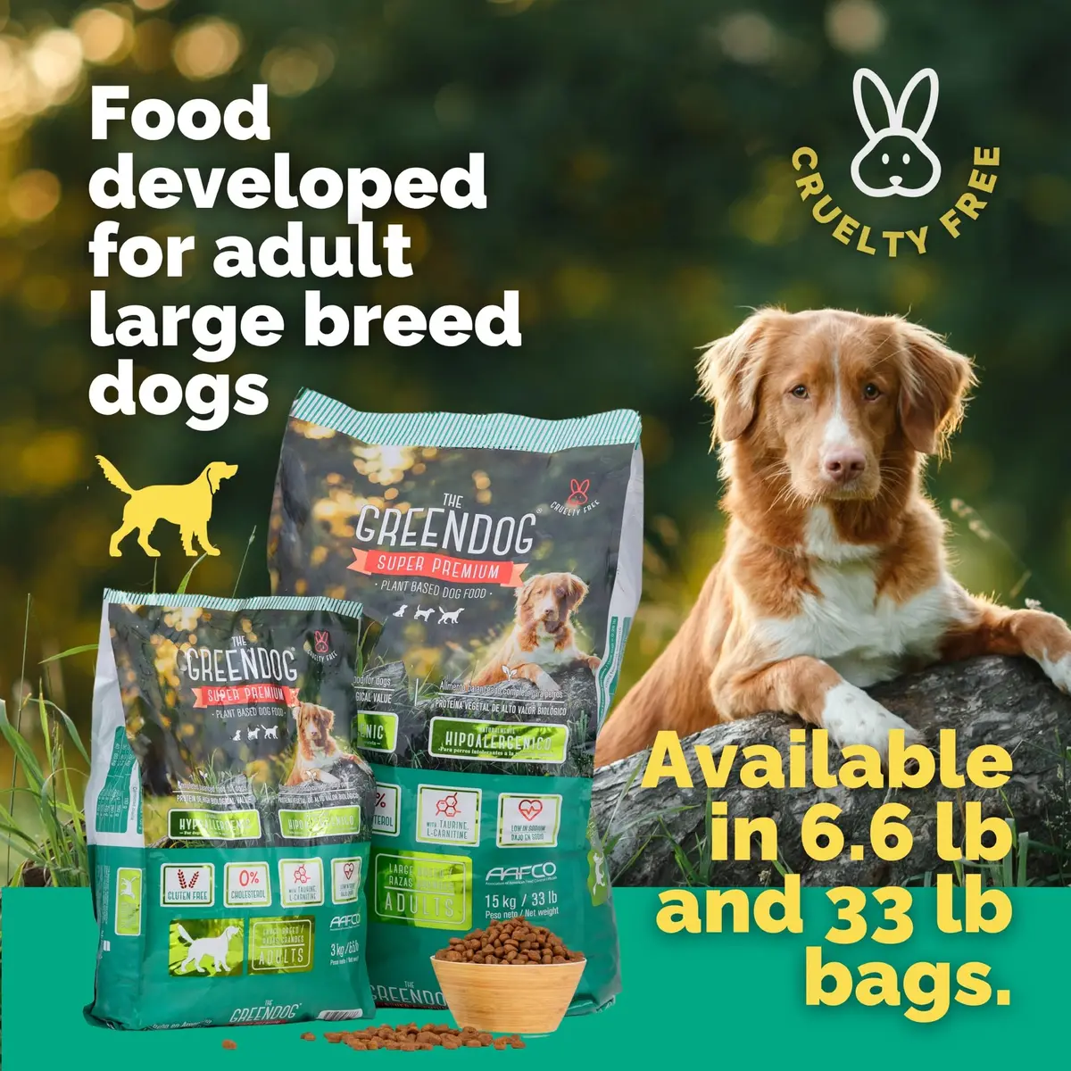 The Green Dog Vegan Dog Food 6.6 lb | Plant-Based Complete Nutrition for Adult Dogs - view 8