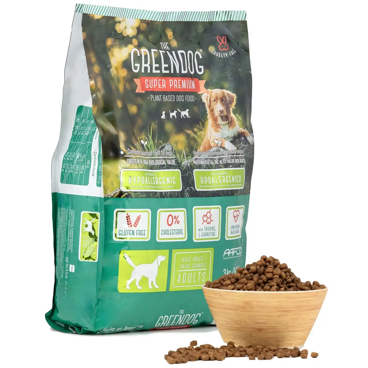 The Green Dog Vegan Dog Food 6.6 lb | Plant-Based Complete Nutrition for Adult Dogs - view 2