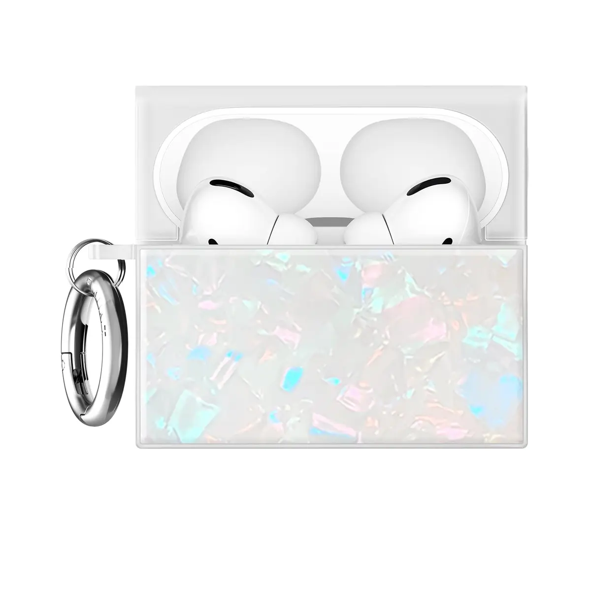 FLAUNT Official Square AirPods Pro 3 Case - Opal Shell | Shockproof & Wireless Charging - main product image