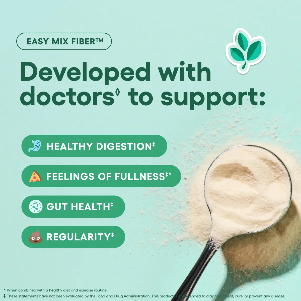 Physician's CHOICE Easy Mix Fiber Powder Supplement, 7.1oz | Supports Digestion & Regularity - view 6