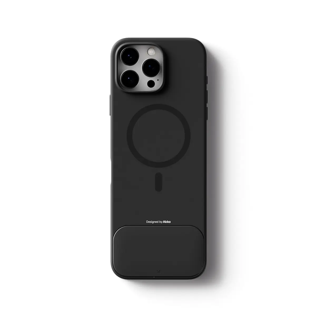 Akko MetaKey Keyboard for iPhone 16 Pro Max with Magnetic Support & Backlight | Space Black - view 3