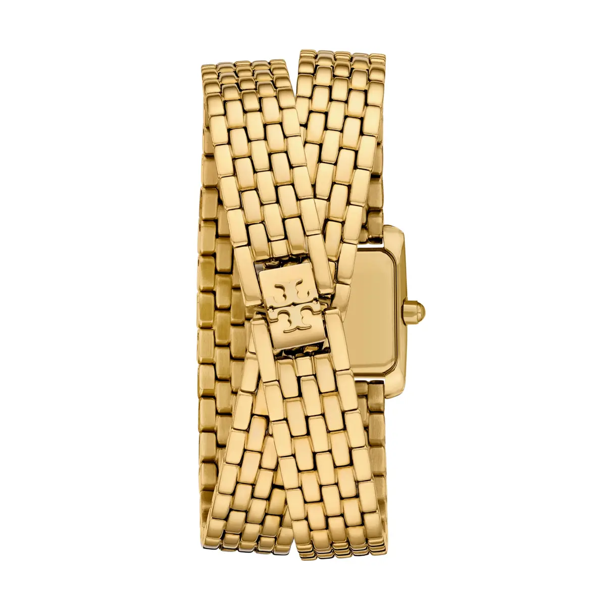 Tory Burch Women's Mini Eleanor Double Wrap Gold-Tone Stainless Steel Watch (Model: TBW1096) | Elegant geometric design for women - view 2