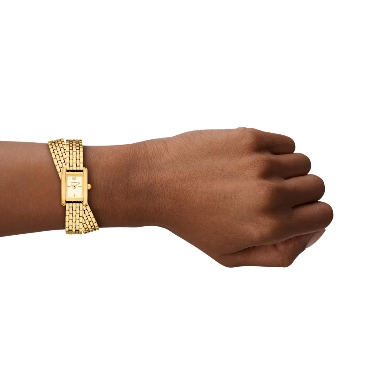 Tory Burch Women's Mini Eleanor Double Wrap Gold-Tone Stainless Steel Watch (Model: TBW1096) | Elegant geometric design for women - view 4