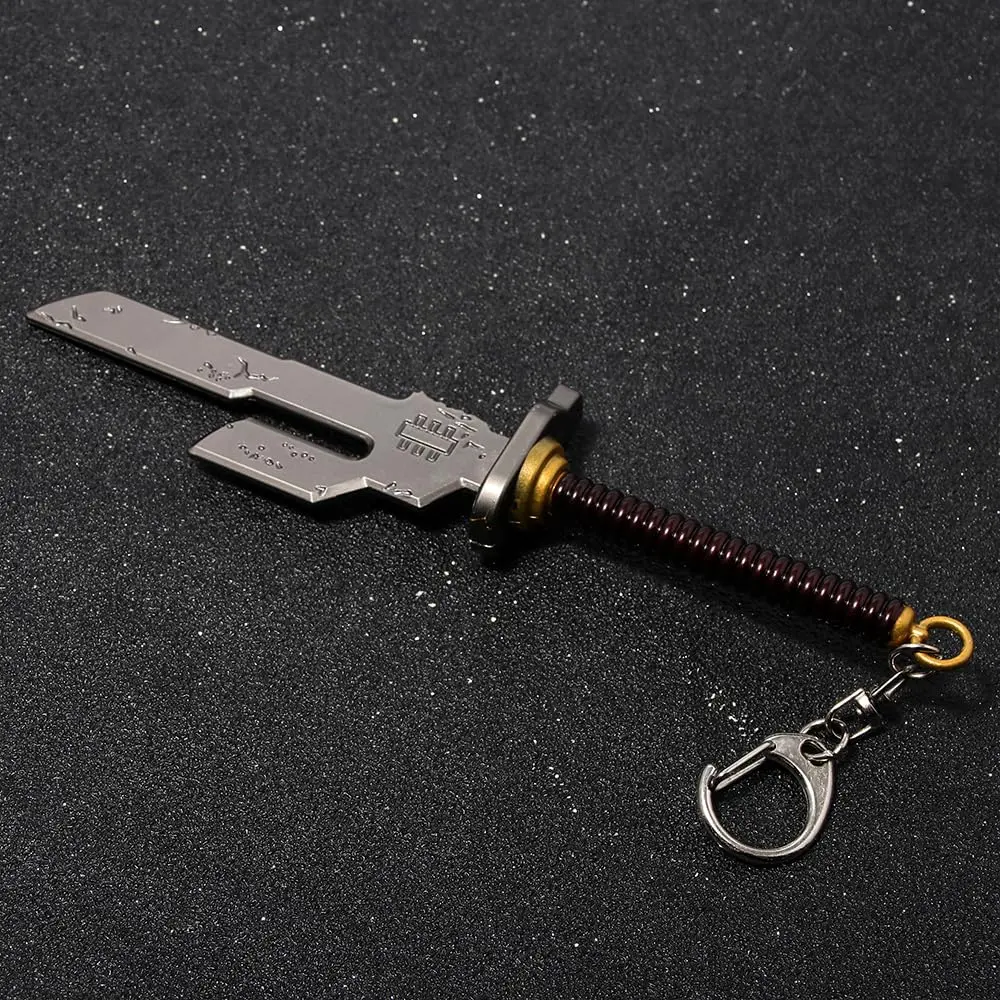 SONGCHANGJEWELRY Fushiguro Toji Inspired Keychain – Engraved Cursed Weapon – Dark Anime Gift for JJK Fans - view 4