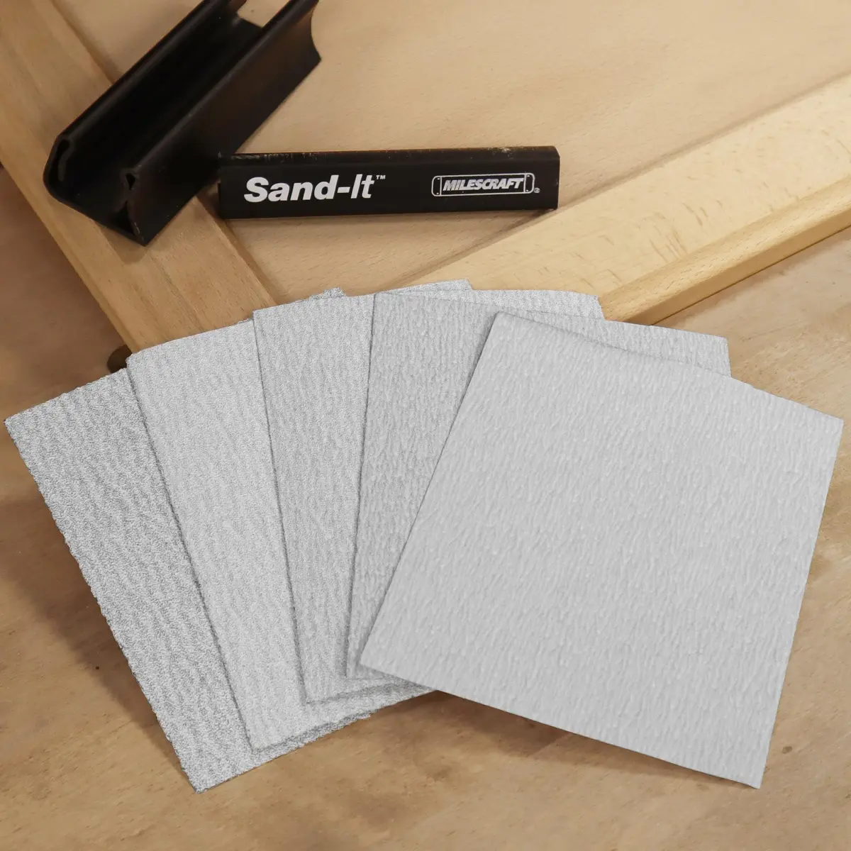 Milescraft 1623 1/4 Sheet Sandpaper 50 Pack | Assorted Grits for Wet & Dry Sanding - view 5