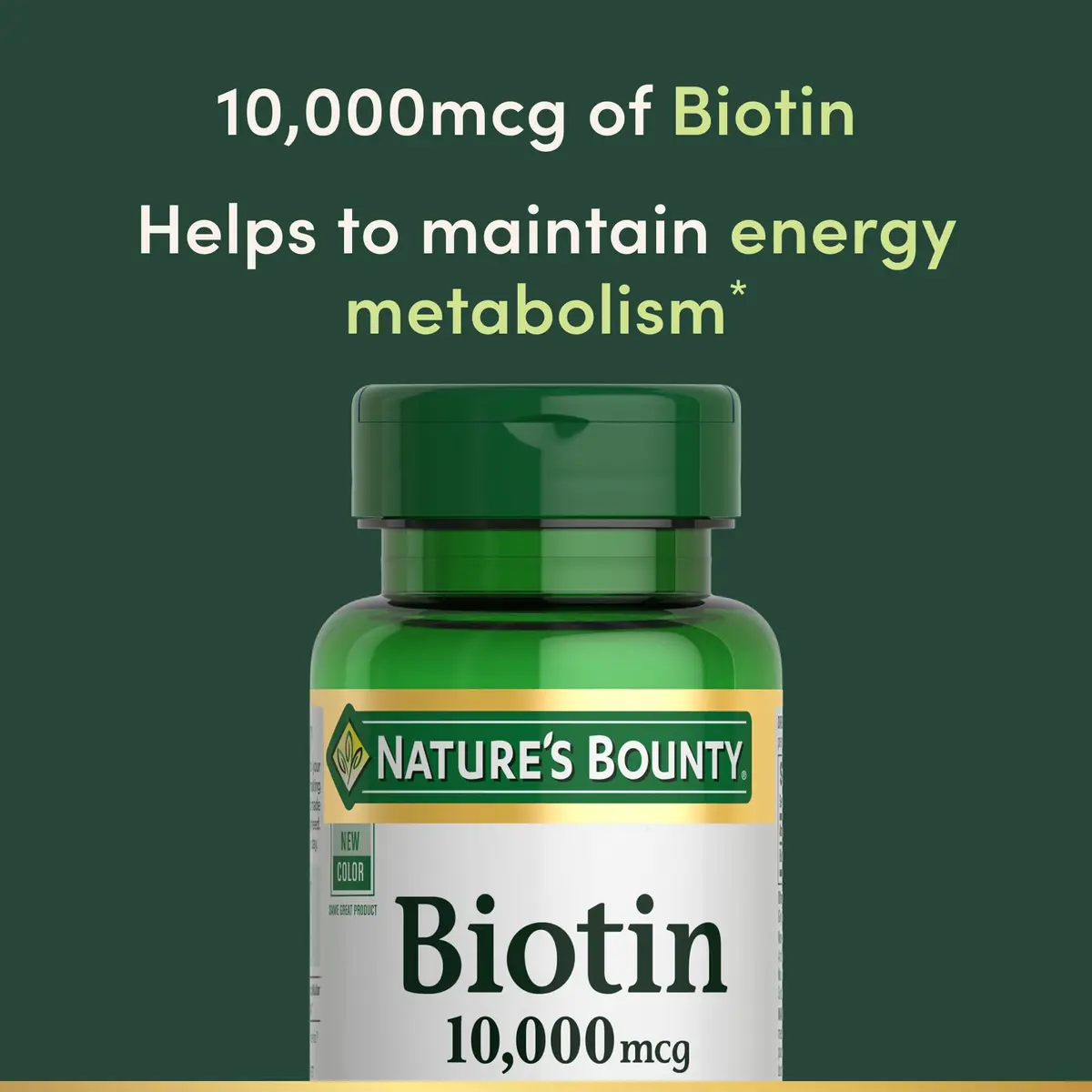 Nature's Bounty Biotin Hair Skin and Nails Vitamins, 10,000 mcg, 240 Softgels (Pack of 2) | Supports Healthy Hair, Skin and Nails - view 3