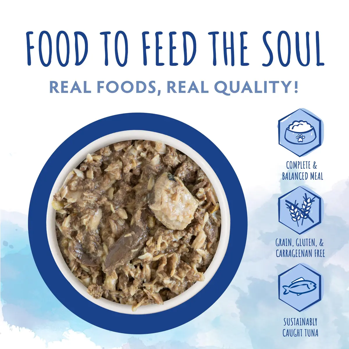 Soulistic Originals Wet Cat Food Nautical Nirvana Tuna & Skipjack 5.5oz Can Pack of 8 | Ocean-Inspired Nourishment - view 3
