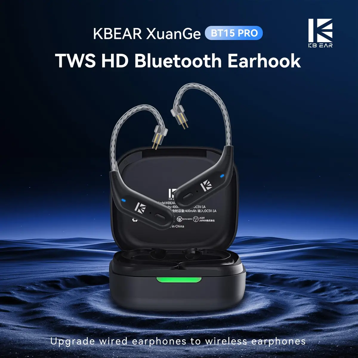 EZ EAR KBEAR BT15 PRO Bluetooth Adapter 2PIN | Seamless Bluetooth 5.4 Connectivity (70-120 chars) - view 2