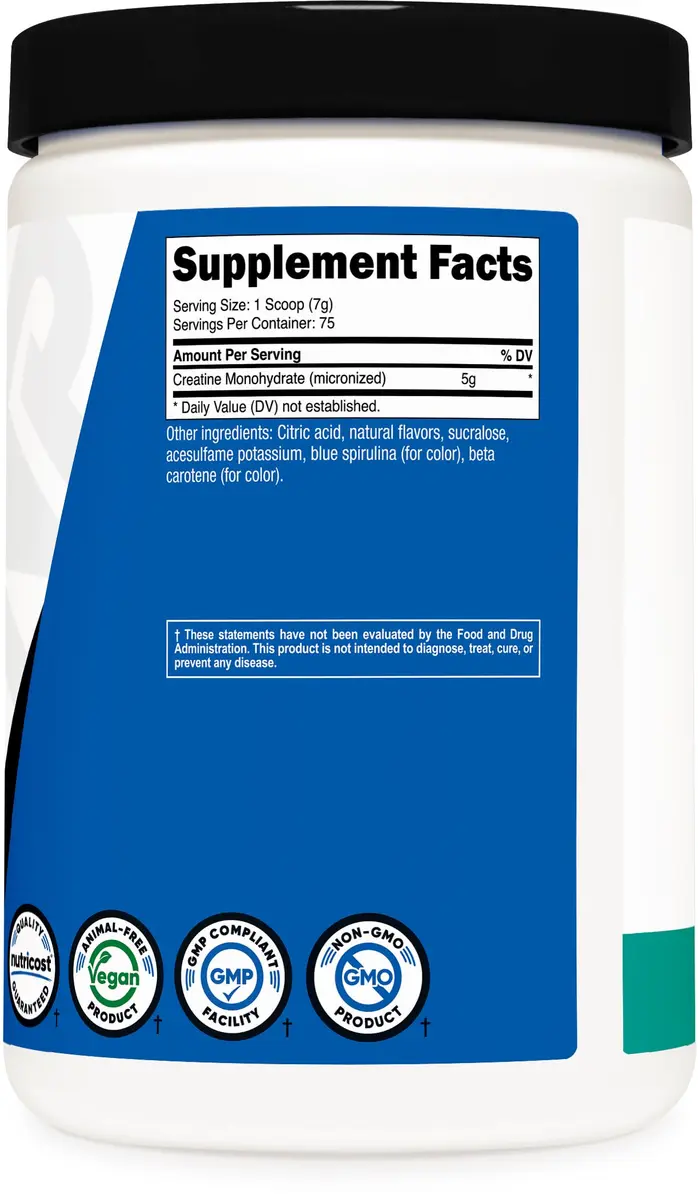 Nutricost Micronized Creatine Monohydrate Powder 500 Gram (17.9 oz) | NSF Certified, GMP Compliant Facility - view 5