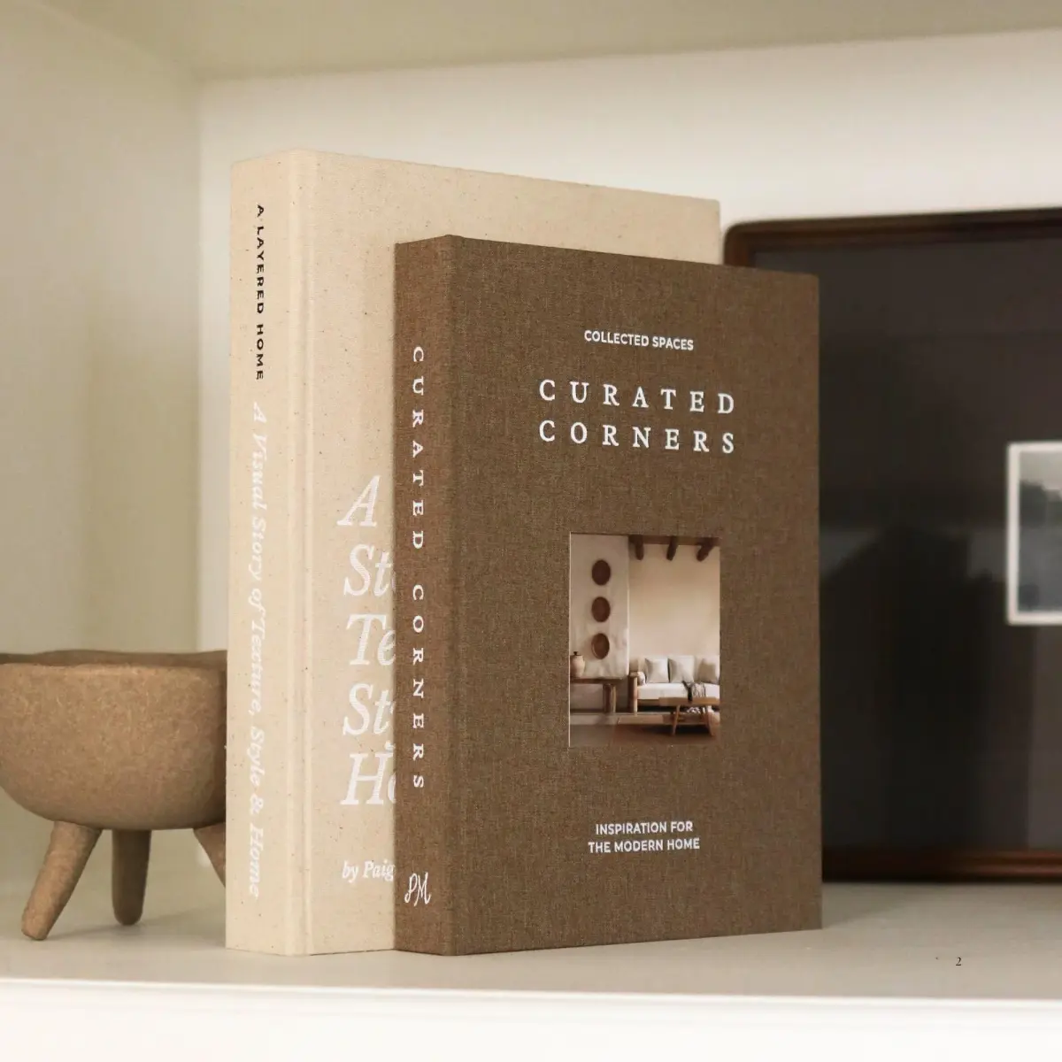 Paige McRae Home & Decor Linen Decorative Books Set | 27.9 x 20.3 cm (11x8") & 25.4 x 17.8 cm (10x7") - main product image