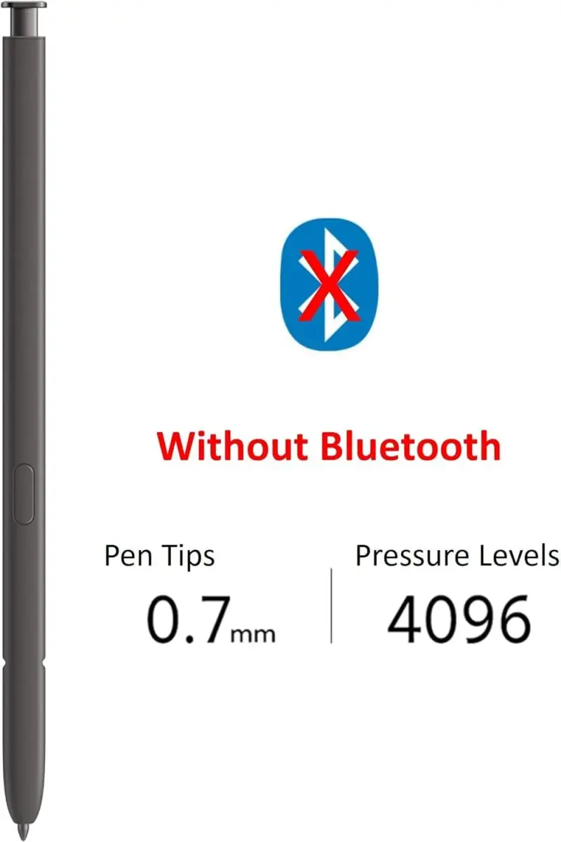 SLQ Replacement S Pen for Samsung Galaxy S24 Ultra 5G (2-Pack, Black) | 4096 Pressure Levels - view 2