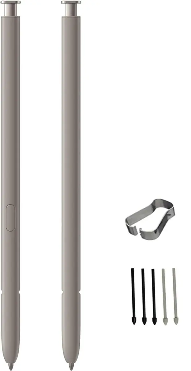 SLQ Replacement S Pen for Samsung Galaxy S24 Ultra 5G (2-Pack, Gray) | Stylus with 5x Tips - main product image