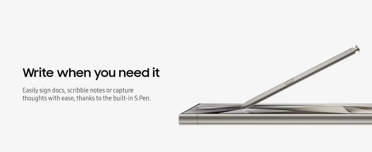 SLQ Replacement S Pen for Samsung Galaxy S24 Ultra 5G (2-Pack, Gray) | Stylus with 5x Tips - view 4