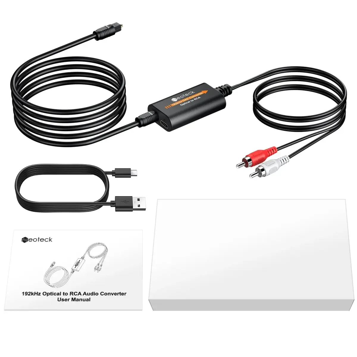 Neoteck 192kHz DAC Converter with 1.8m Optical to RCA Cable | High-Fidelity Audio Conversion - view 8