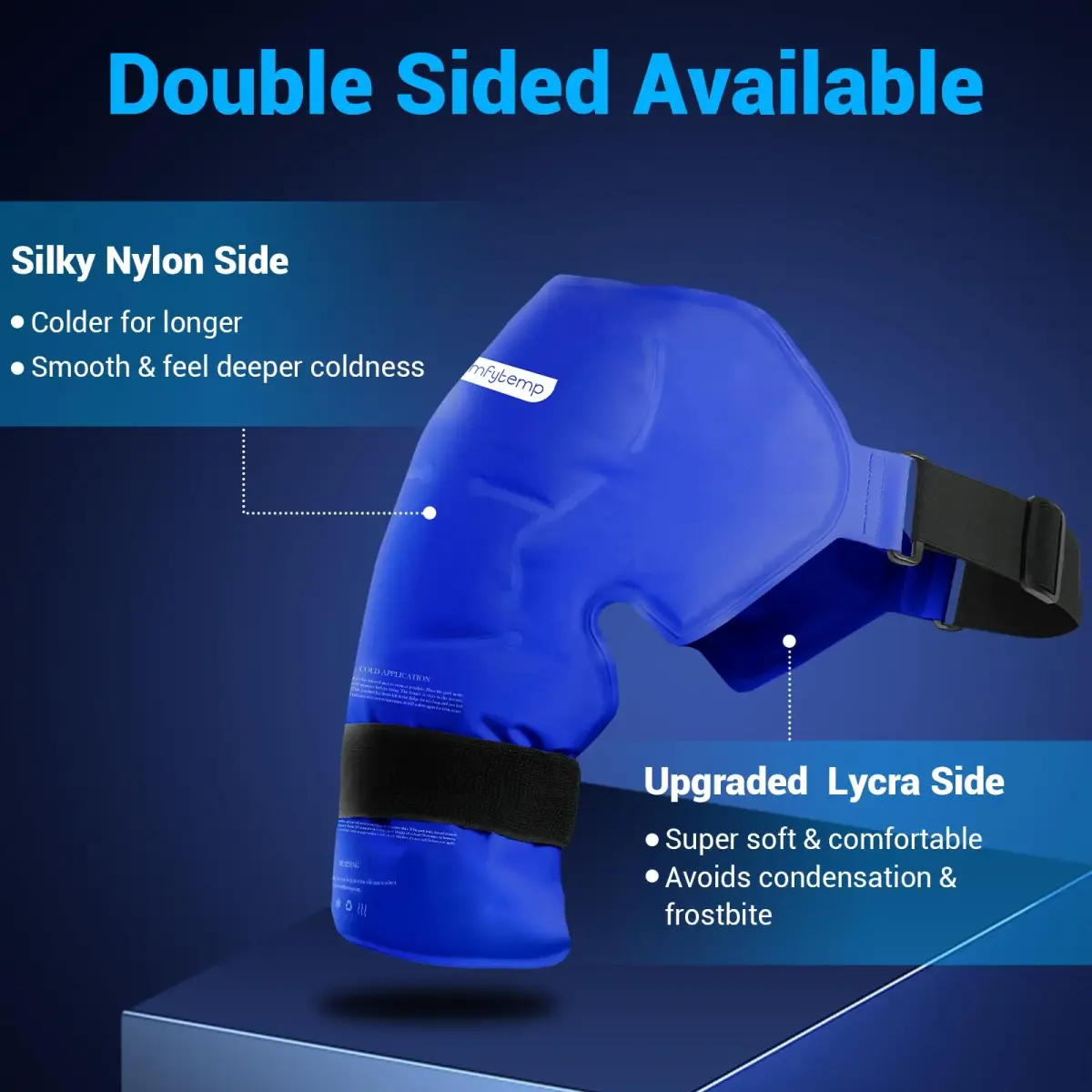 Comfytemp Shoulder Ice Pack Wrap Rotator Cuff Therapy Large/X-Large | Dual-Fabric Design for Targeted Relief - view 5