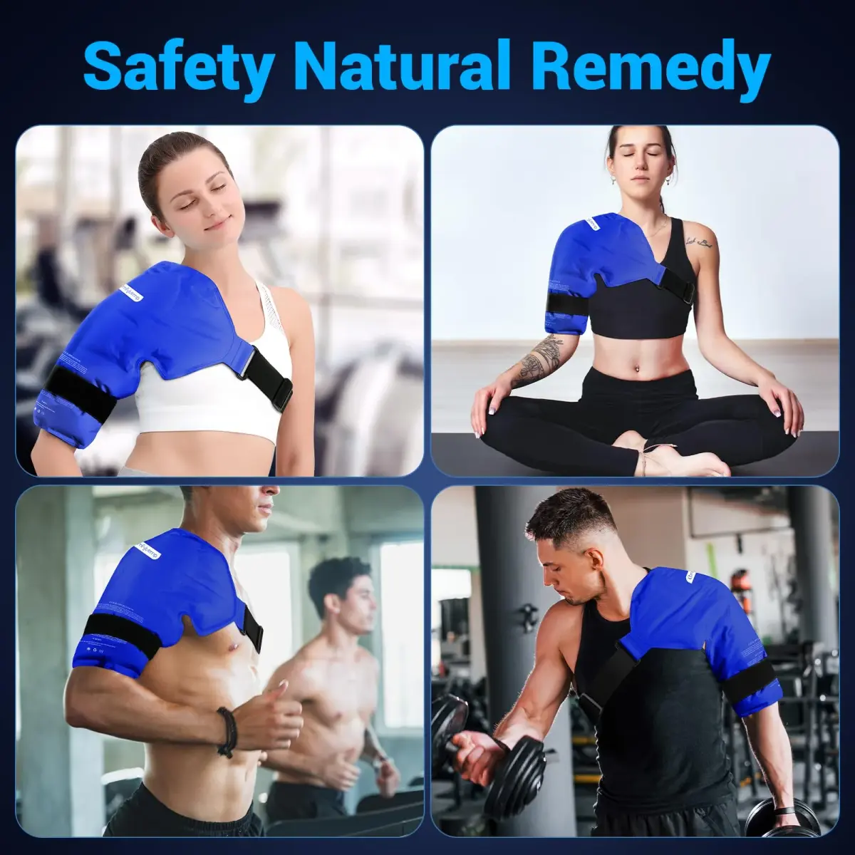 Comfytemp Shoulder Ice Pack Wrap Rotator Cuff Therapy Large/X-Large | Dual-Fabric Design for Targeted Relief - view 8