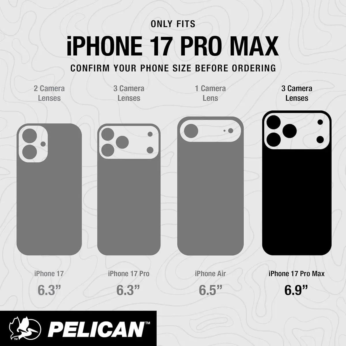Pelican Ranger iPhone 17 Pro Max Case - MagSafe - Frosted Clear/Black | 6.9 Inch Shockproof Cover - view 3