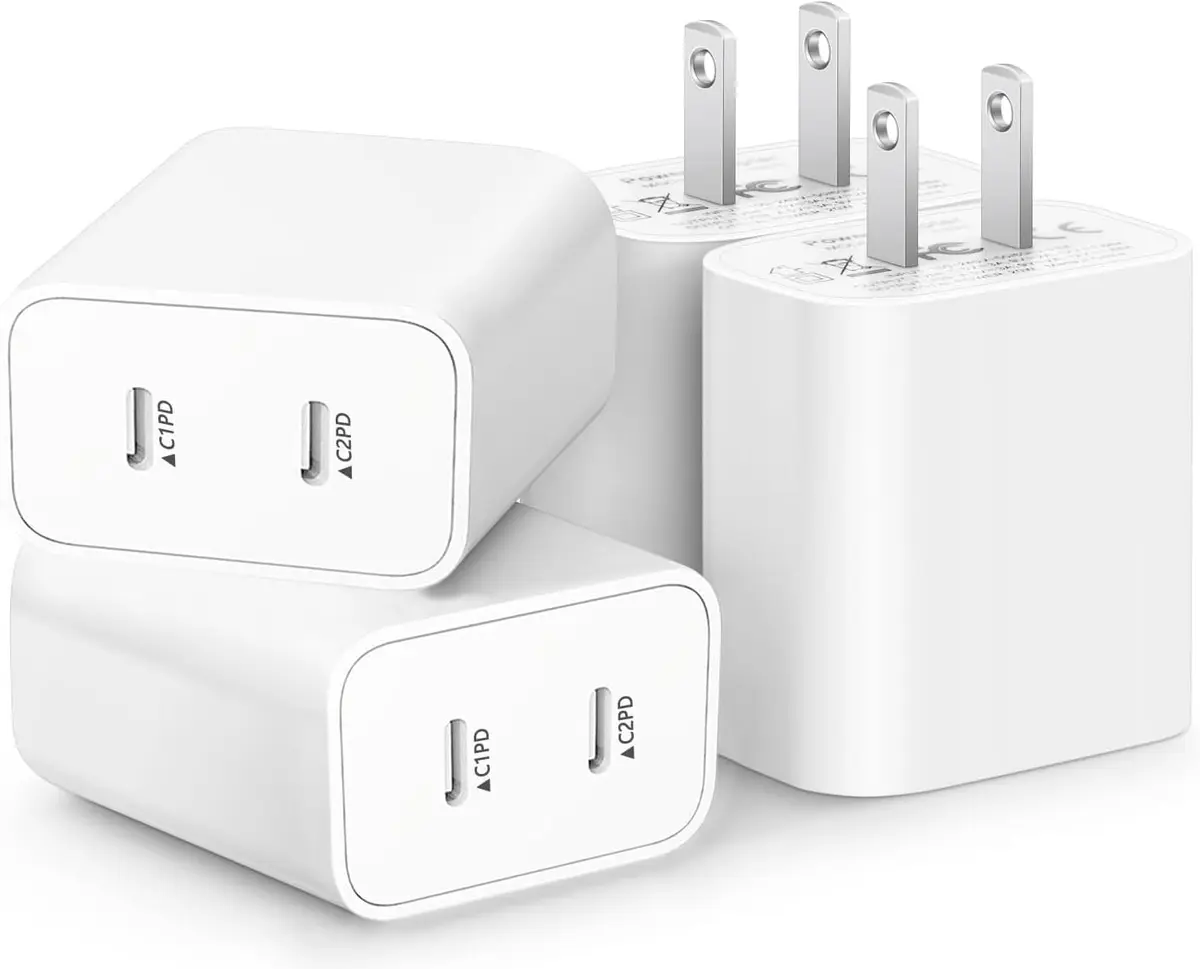 BikeAnything USB C Charger Block 20W | Dual Port Fast Charging for iPhone & iPad - main product image
