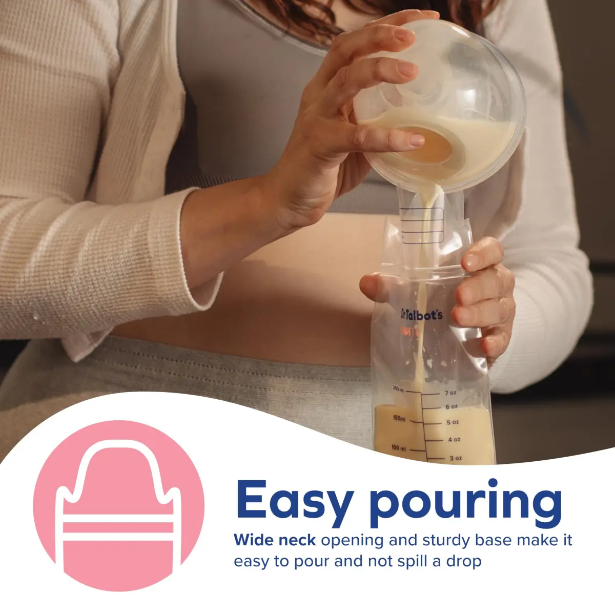 Dr. Talbot's Mom MilkFresh Breastmilk Storage Bags 100 Count (2 x 50 Bags) | BPA-Free & Puncture-Resistant - view 5