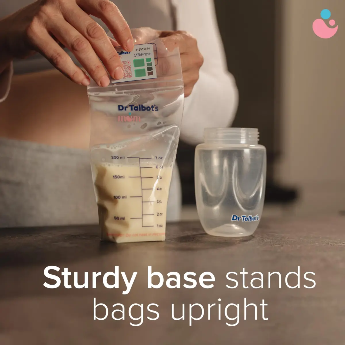 Dr. Talbot's Mom MilkFresh Breastmilk Storage Bags 100 Count (2 x 50 Bags) | BPA-Free & Puncture-Resistant - view 3