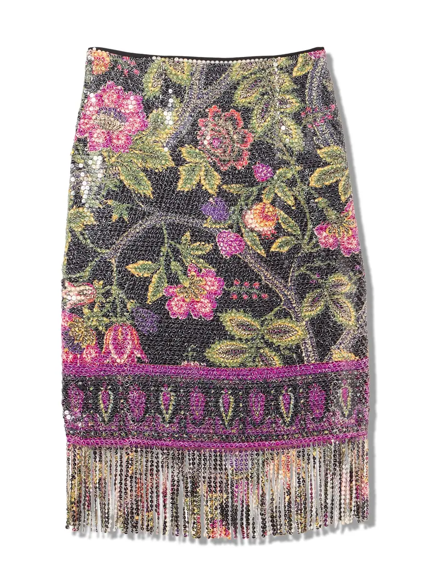 Kobi Halperin Vivienne Skirt X-Small | Fully Lined, Mid Rise, Floral Pattern, Polyester - main product image