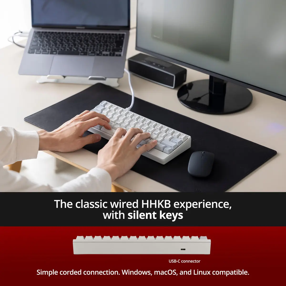 HHKB Happy Hacking Keyboard Professional Classic Type-S White | Silent Topre Switches, Compact 60-Key Layout - view 5