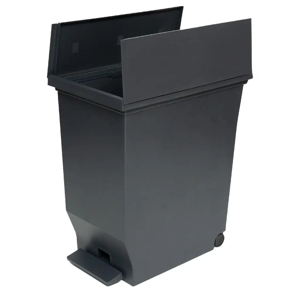 ASVEL 40 L Double Opening Pedal Trash Can with Casters | Space Saving, Hygienic, Large Capacity - main product image
