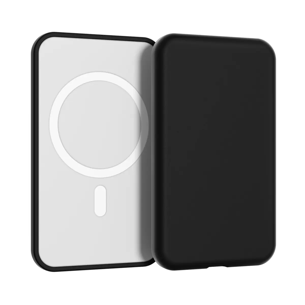 oakxco Black Silicone Case for iPhone Air Magsafe Battery Pack | Slim Fit Matte Finish - main product image