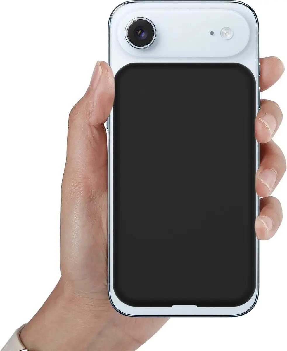 oakxco Black Silicone Case for iPhone Air Magsafe Battery Pack | Slim Fit Matte Finish - view 8