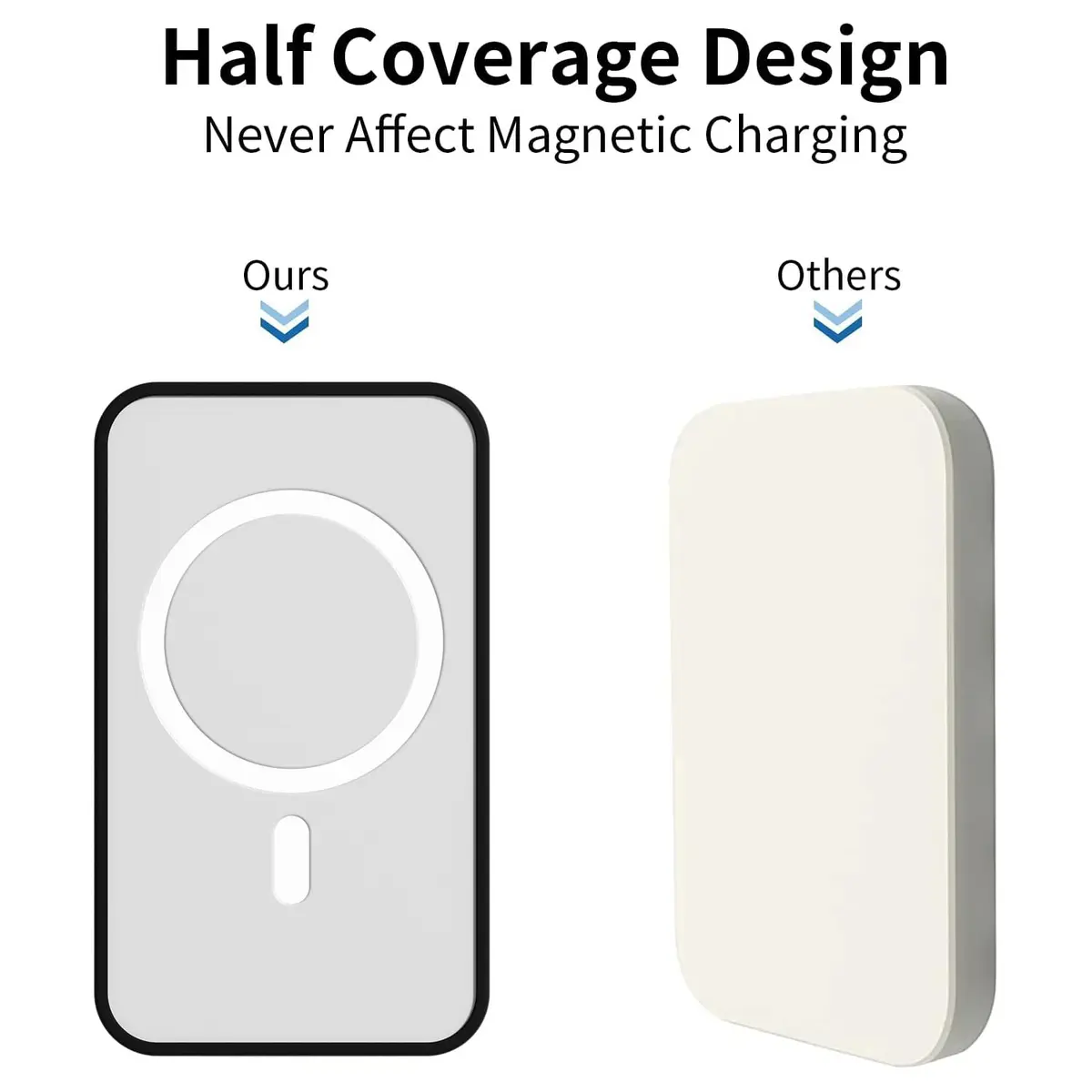 oakxco Black Silicone Case for iPhone Air Magsafe Battery Pack | Slim Fit Matte Finish - view 4