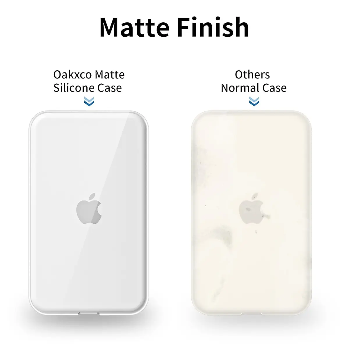 oakxco Clear Silicone Case for iPhone Air Magsafe Battery Pack | Slim Fit, Matte Finish - view 5