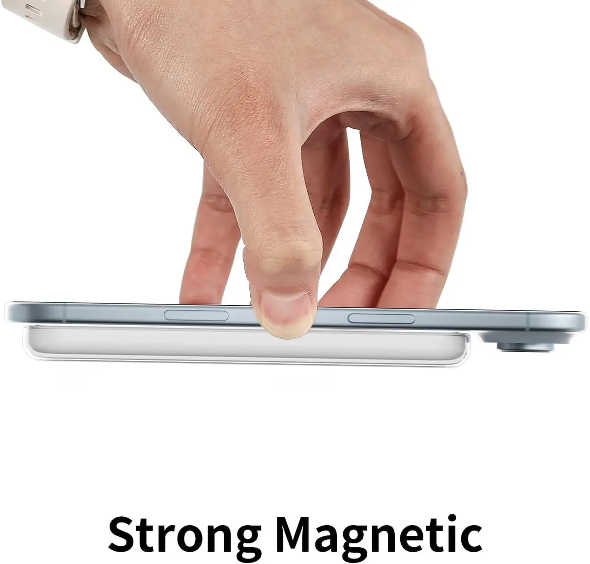 oakxco Clear Silicone Case for iPhone Air Magsafe Battery Pack | Slim Fit, Matte Finish - view 6