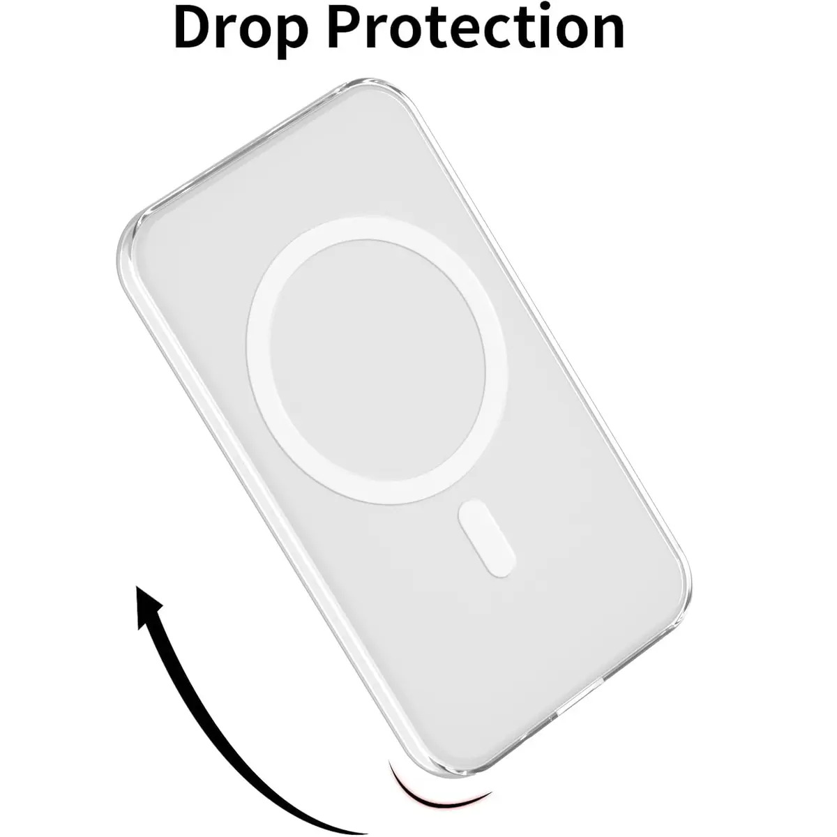 oakxco Clear Silicone Case for iPhone Air Magsafe Battery Pack | Slim Fit, Matte Finish - view 7