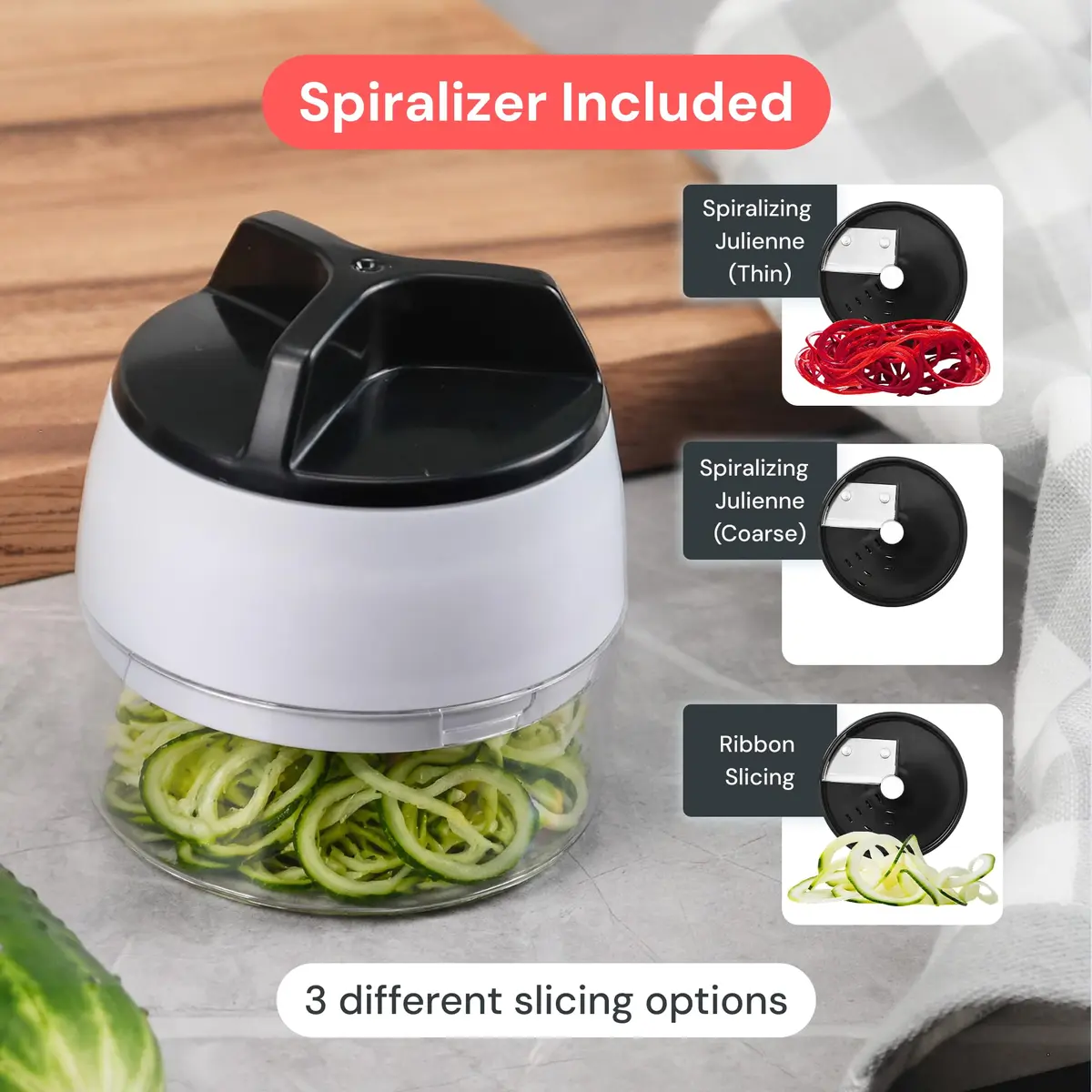 Fullstar Pro XL Vegetable Chopper & Mandoline Slicer 11-in-1 | 8 Stainless Steel Blades & Catch Tray - view 5