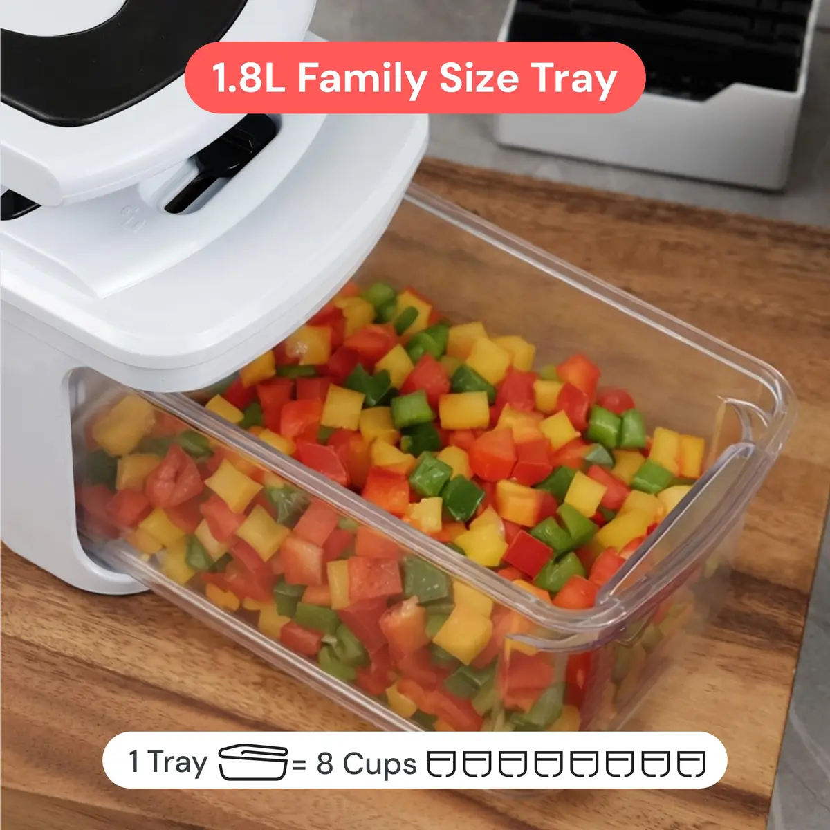 Fullstar Pro XL Vegetable Chopper & Mandoline Slicer 11-in-1 | 8 Stainless Steel Blades & Catch Tray - view 8